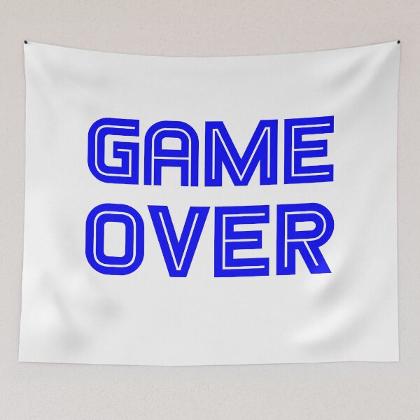 Item preview, GAME OVER SEGA BLUE STYLE designed and sold by LuizSilva1983.