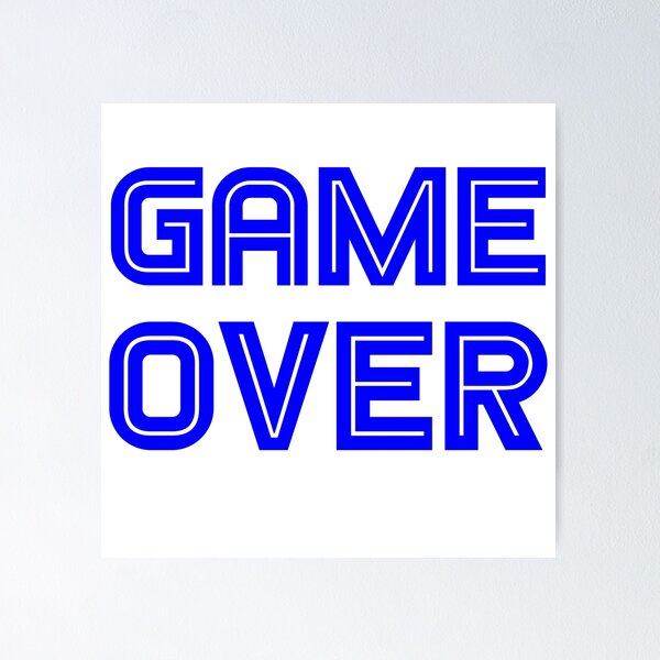 Item preview, GAME OVER SEGA BLUE STYLE designed and sold by LuizSilva1983.
