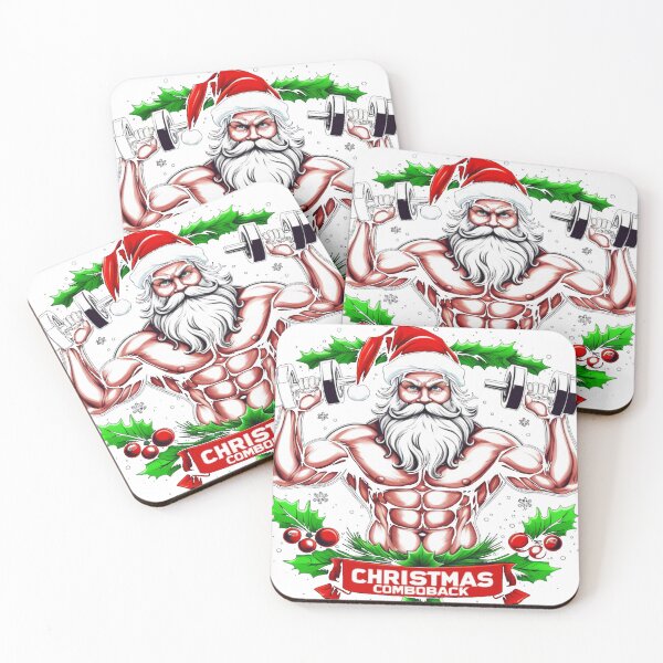 Item preview, Santa in the gym designed and sold by GREGT-SHIRTS.