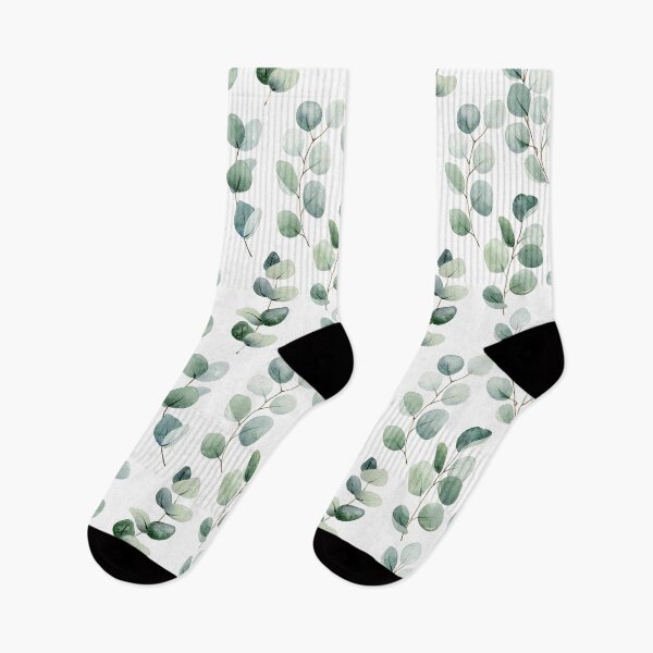 Item preview, Watercolor eucalyptus leaves designed and sold by tapilipa.