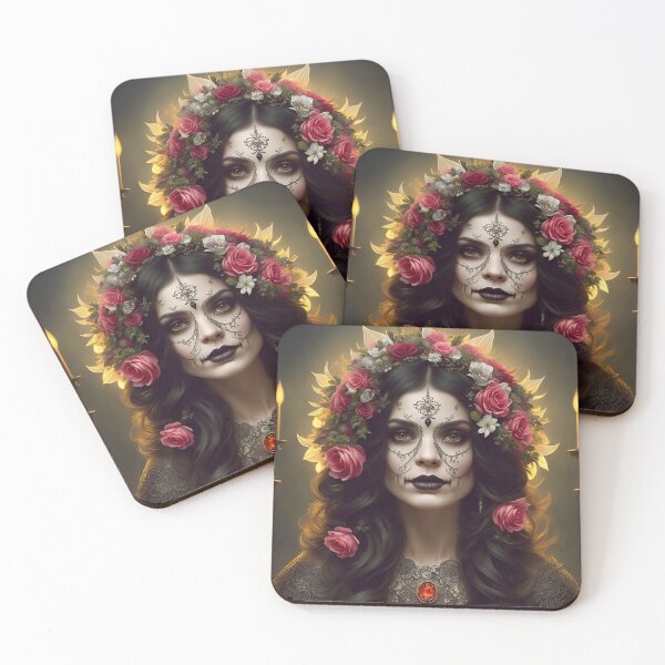 Item preview, Elegant gorgeous La Calavera Catrina, Lady of the afterlife, the Elegant Skull designed and sold by Fantasymachine.
