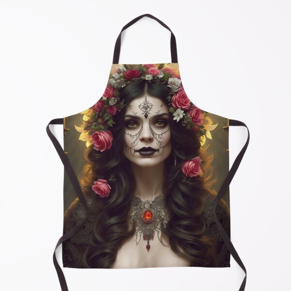 Item preview, Elegant gorgeous La Calavera Catrina, Lady of the afterlife, the Elegant Skull designed and sold by Fantasymachine.