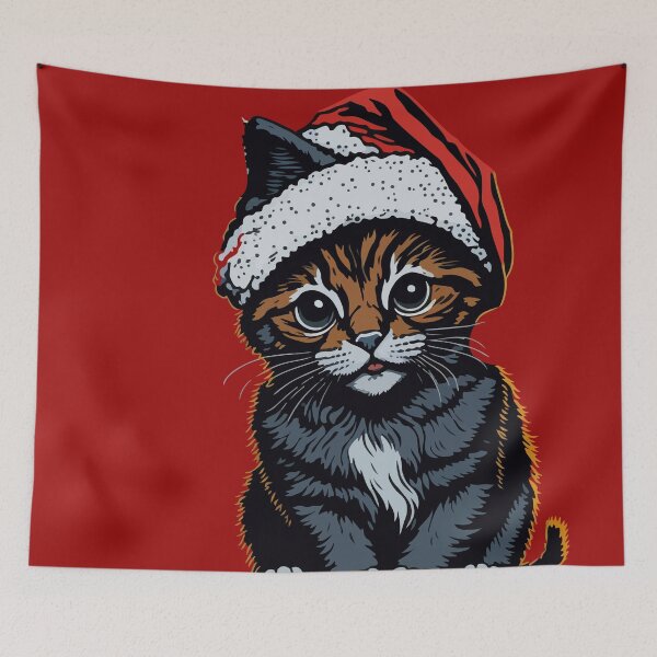 Aperçu de l'œuvre Chat de Noël créée et vendue par Asotshop.
