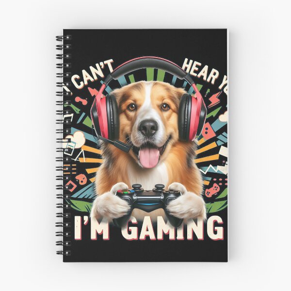 Item preview, I Can´t Hear you I am Gaming funny dog designed and sold by peanut tee.