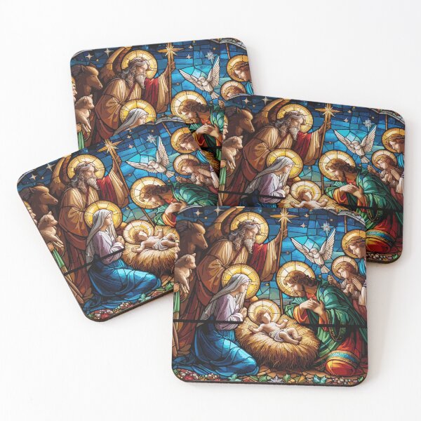 Item preview, Stained Glass Window Nativity Christmas designed and sold by JessArty ⭐⭐⭐⭐⭐.