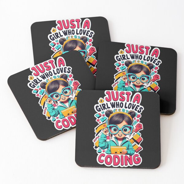 Item preview, Just a girl who loves coding designed and sold by MillenniumDrip.