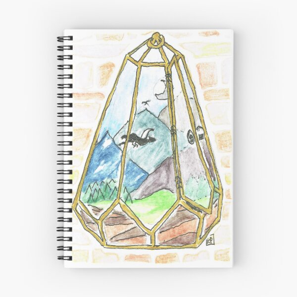 Item preview, Mountain Fantasy Terrarium with Dragons designed and sold by KimDebling.