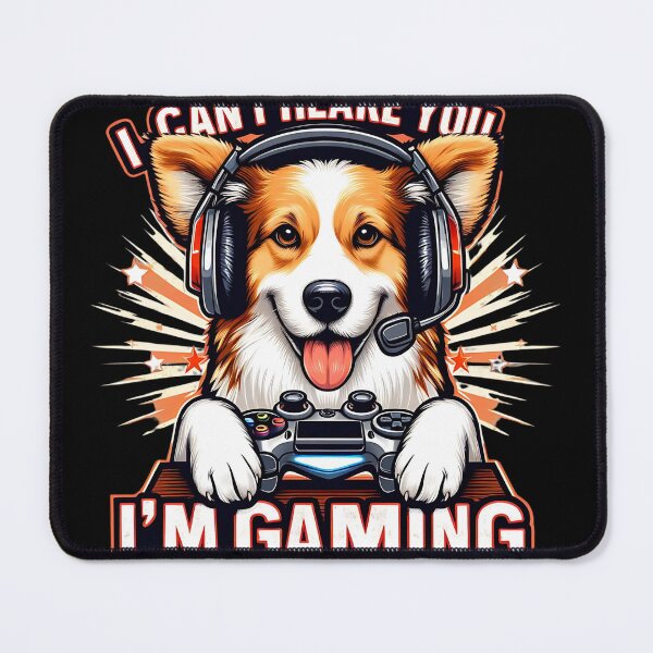 Item preview, I Can´t Hear you I am Gaming funny corgi dog designed and sold by peanut tee.