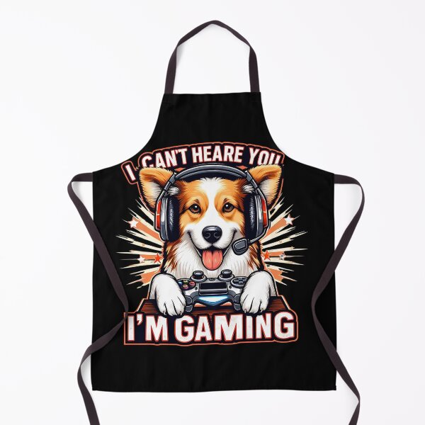 Item preview, I Can´t Hear you I am Gaming funny corgi dog designed and sold by peanut tee.