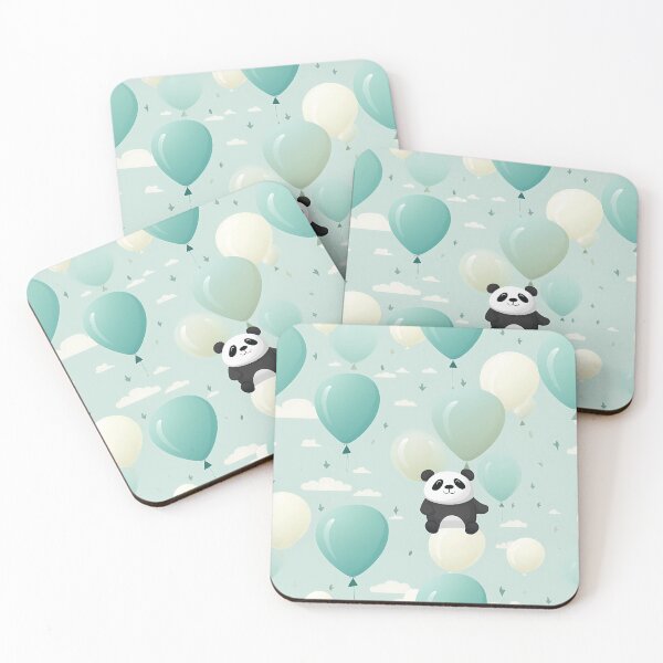 Item preview, Panda with an inflatable balloon designed and sold by Artdroid.