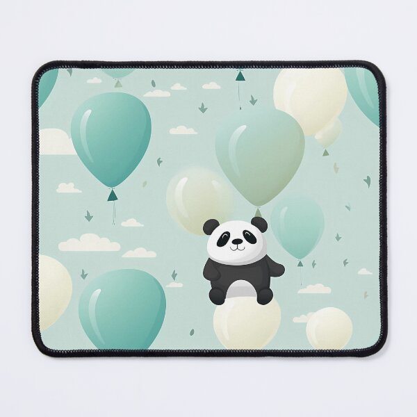 Item preview, Panda with an inflatable balloon designed and sold by Artdroid.