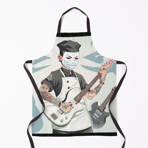 Item preview, Cook playing electric guitar designed and sold by LTI-Stickers.