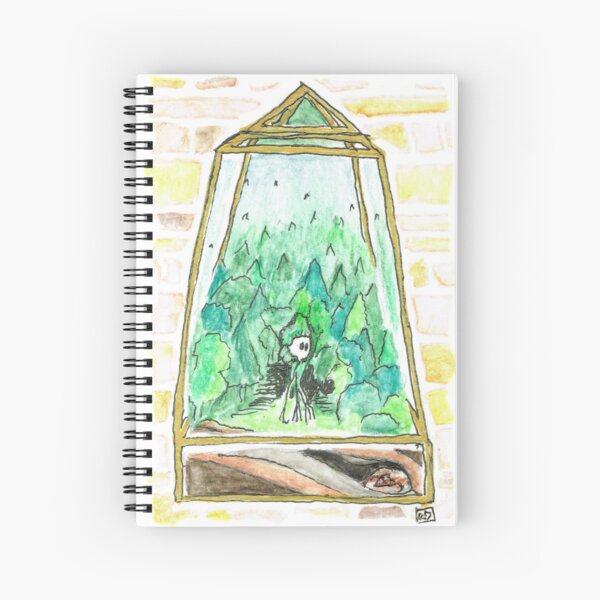 Forest Fantasy Terrarium with Woods Monster Spiral Notebook