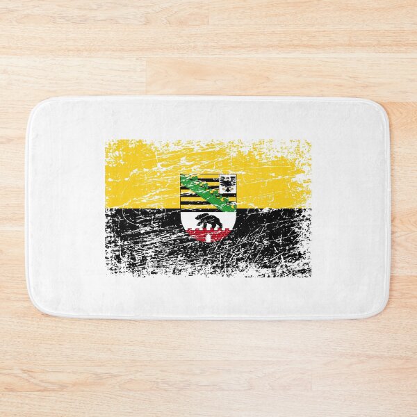 Item preview, Saxony-Anhalt flag flag used look designed and sold by GeogDesigns.
