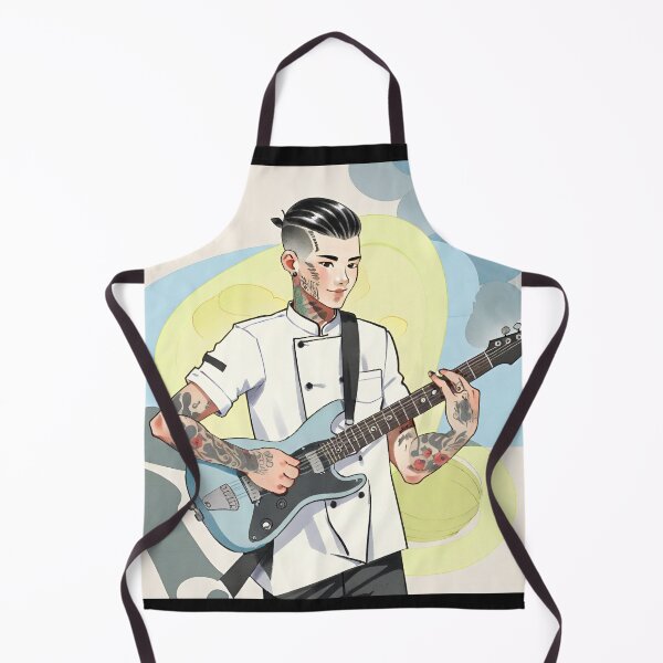 Item preview, Young Cook playing electric guitar designed and sold by LTI-Stickers.