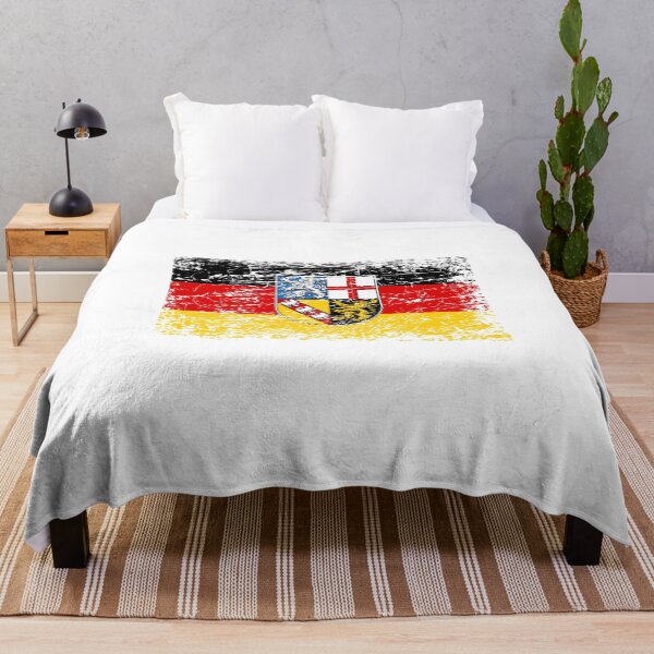 Item preview, Saarland flag flag used look designed and sold by GeogDesigns.
