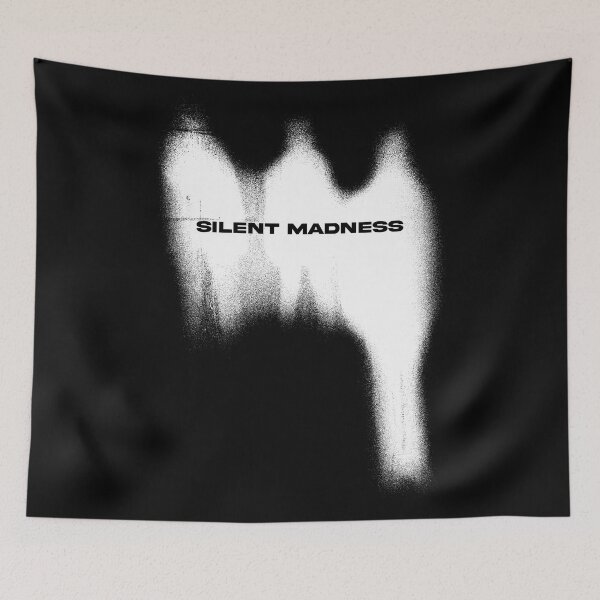 Item preview, Silent Madness Typography. Silhouette Blurry Grunge designed and sold by FriskySloths.