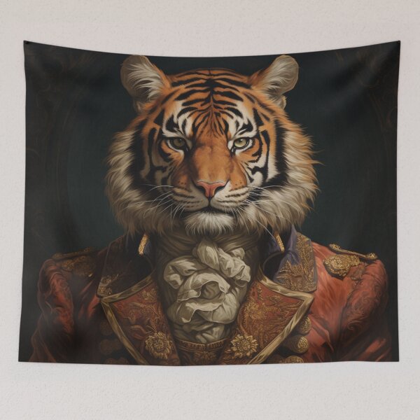 Item preview, Victorian Style Tiger designed and sold by whitecat23.