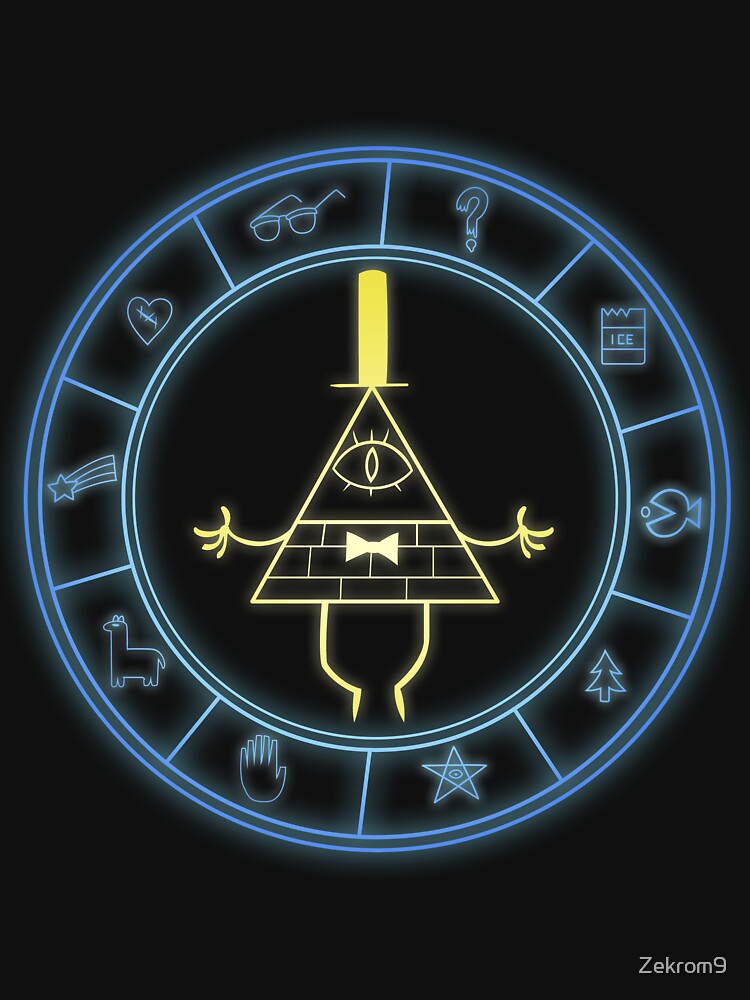 Thumbnail 7 of 7, Essential T-Shirt, "Bill's Wheel" from Gravity Falls designed and sold by Zekrom9.