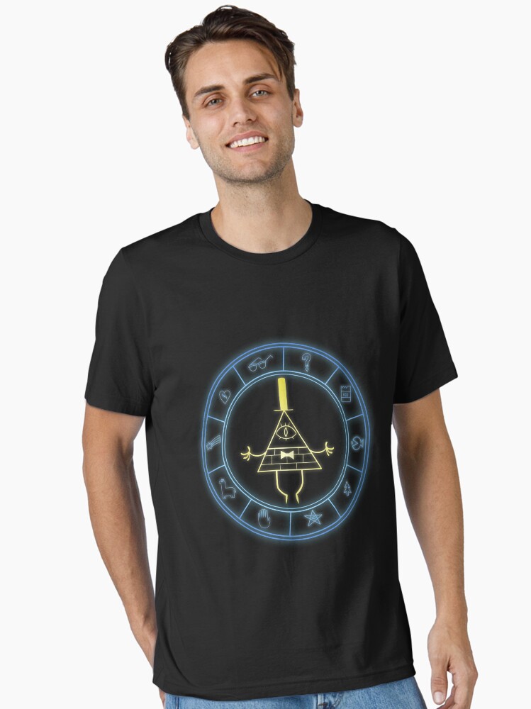 Thumbnail 2 of 7, Essential T-Shirt, "Bill's Wheel" from Gravity Falls designed and sold by Zekrom9.