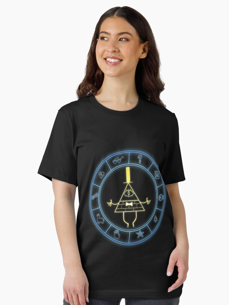 Thumbnail 1 of 7, Essential T-Shirt, "Bill's Wheel" from Gravity Falls designed and sold by Zekrom9.