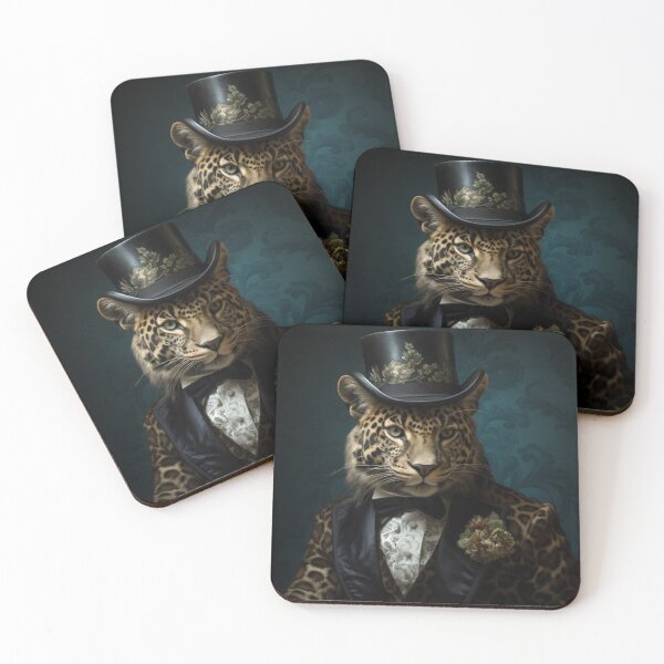 Item preview, Victorian Style Leopard designed and sold by whitecat23.