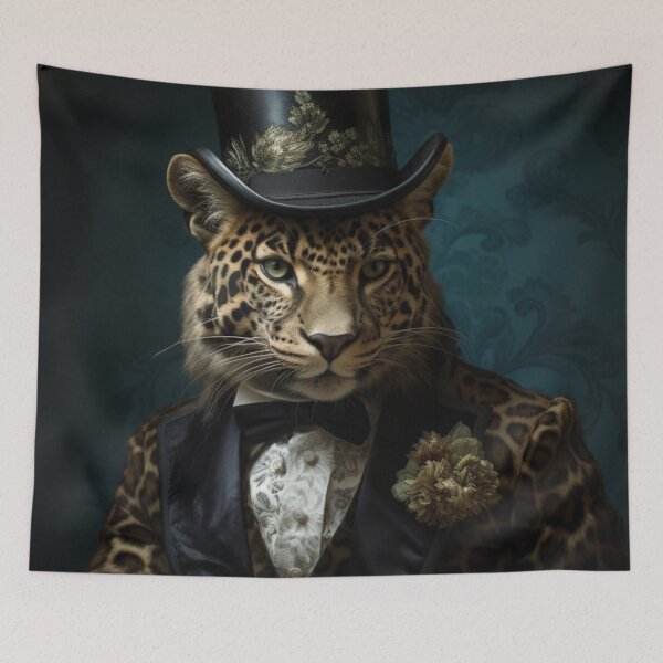 Item preview, Victorian Style Leopard designed and sold by whitecat23.