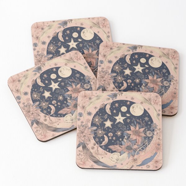Item preview, Mystical astronomical dream in pink designed and sold by Plotterzebra.