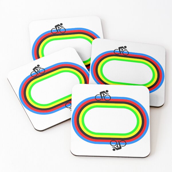 Item preview, Rainbow Stripes Velodrome designed and sold by bonk-cycling.