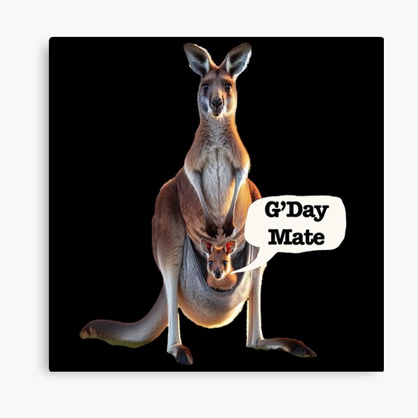 Item preview, Good Day Mate Kangaroo and Joey designed and sold by Michael van der Hoorn.