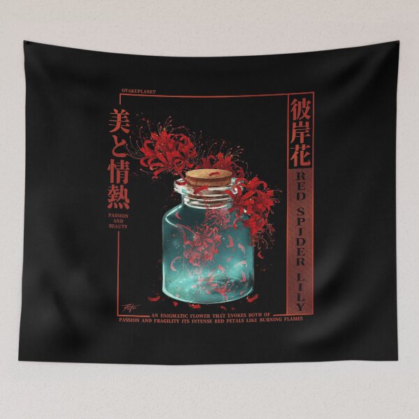 Item preview, japanese red spider lily in anime jar designed and sold by Otakuniverse.