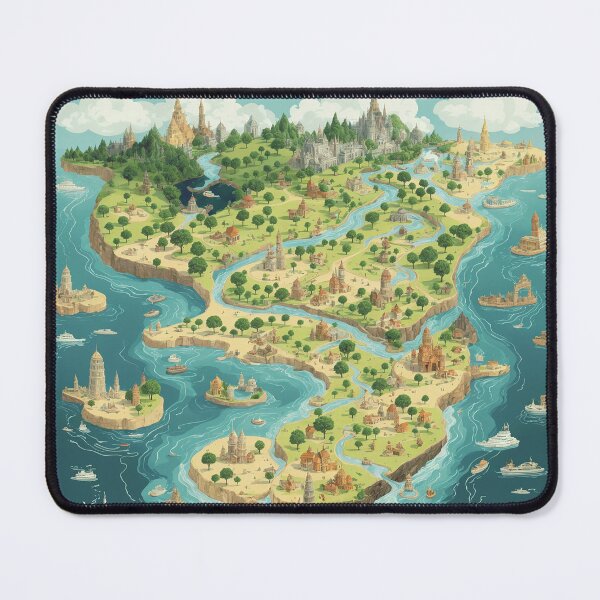 Item preview, map of fantasy world designed and sold by DkTinou.