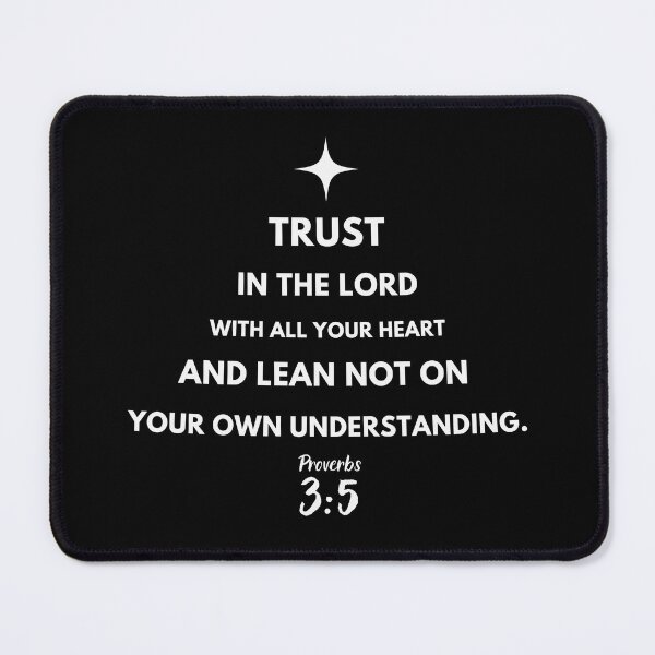 Item preview, Lean not on your own understanding | Proverbs 3:5 | Christmas Collection | Black designed and sold by Patryk Włodyka.