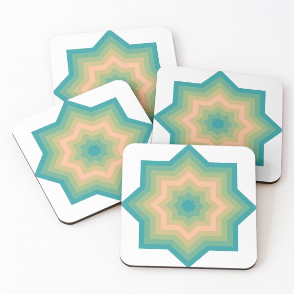 Item preview, Baltic Peach Fuzz Abstract Star Pattern designed and sold by PatternSalad.