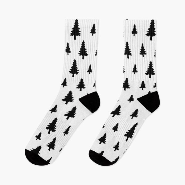 Item preview, Flat Design Christmas Tree Seamless Pattern (Black) designed and sold by MUJU-pixel.