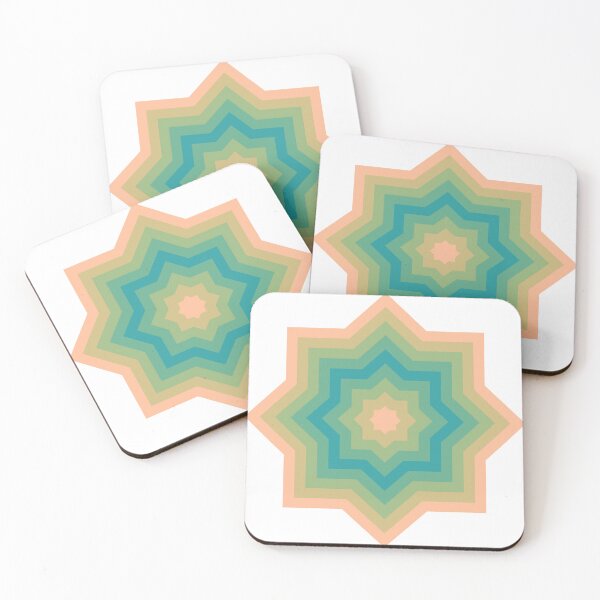 Item preview, Peach Fuzz Baltic Abstract Star Pattern designed and sold by PatternSalad.