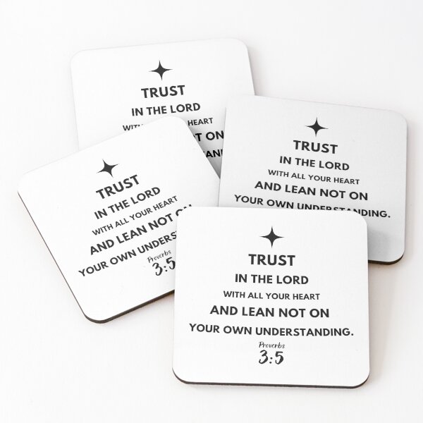 Item preview, Lean not on your own understanding | Proverbs 3:5 | Christmas Collection | White designed and sold by Patryk Włodyka.