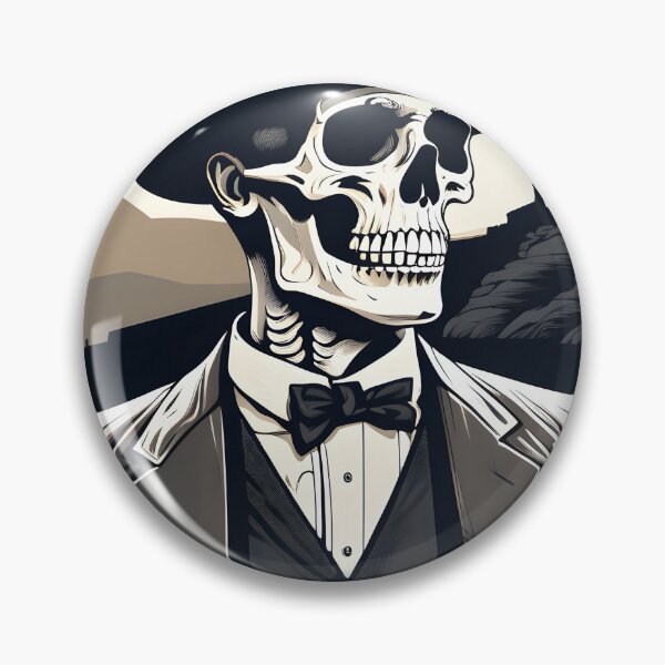 Item preview, The Gentleman Skeleton designed and sold by PixelsOnPrint.