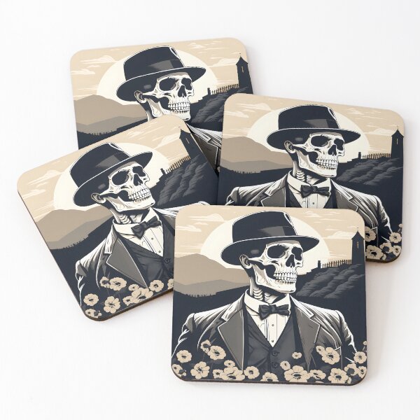 Item preview, The Gentleman Skeleton designed and sold by PixelsOnPrint.