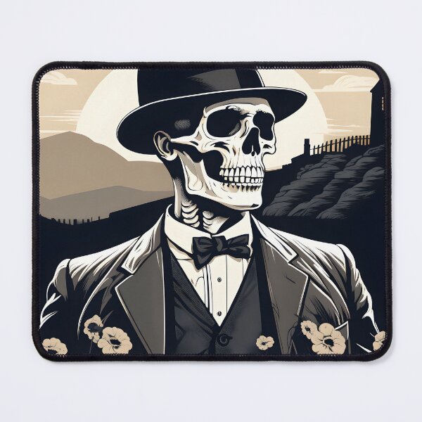 Item preview, The Gentleman Skeleton designed and sold by PixelsOnPrint.