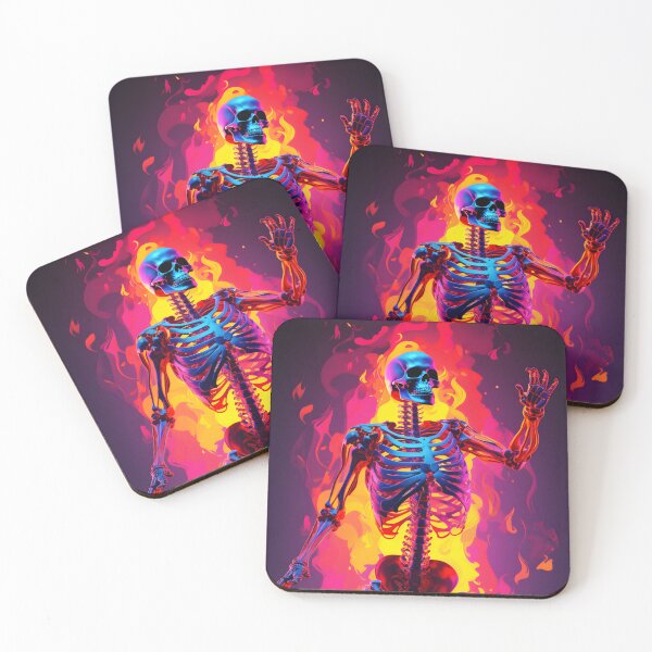 Item preview, Ignite the dance floor: Goofy Ahh dancing skeleton sets the night on fire! designed and sold by Cr-AI-tive.