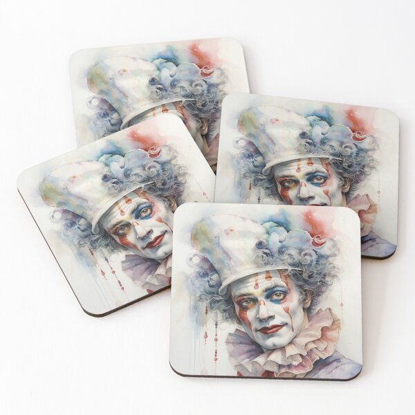 Item preview, Vintage Clown Aquarelle Style designed and sold by whitecat23.