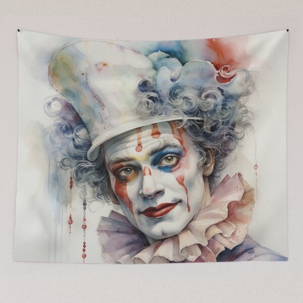 Item preview, Vintage Clown Aquarelle Style designed and sold by whitecat23.