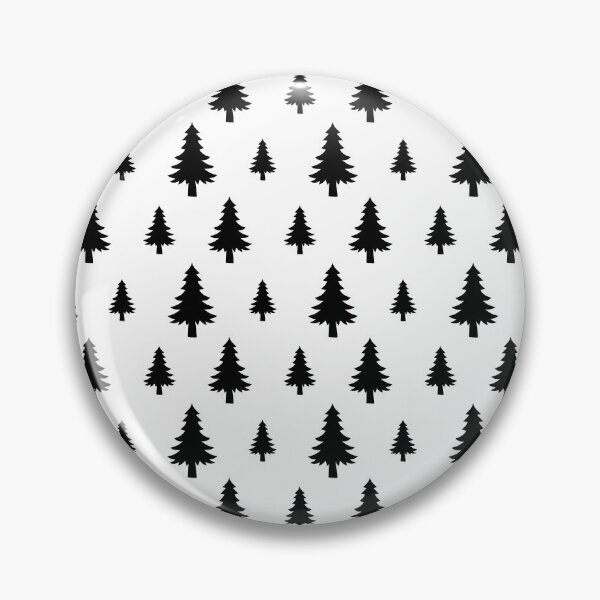Item preview, Flat Design Christmas Tree Seamless Pattern (Black) designed and sold by MUJU-pixel.