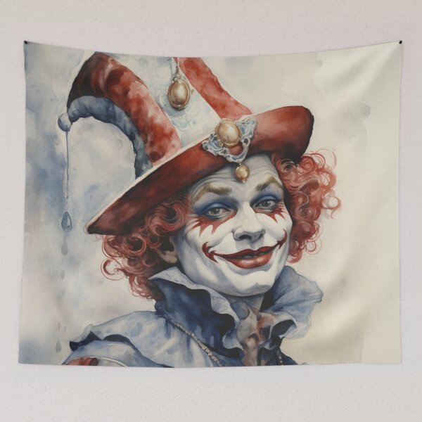 Item preview, Vintage Clown Aquarelle Style designed and sold by whitecat23.