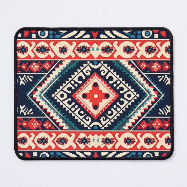 Item preview, Serbian Etno Pattern with Geometric and Floral Motifs designed and sold by Twisted Kids.