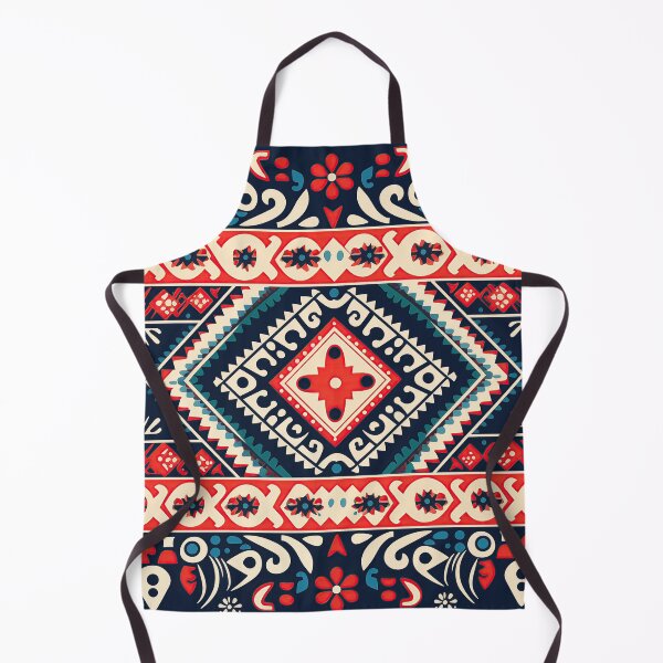 Item preview, Serbian Etno Pattern with Geometric and Floral Motifs designed and sold by Twisted Kids.