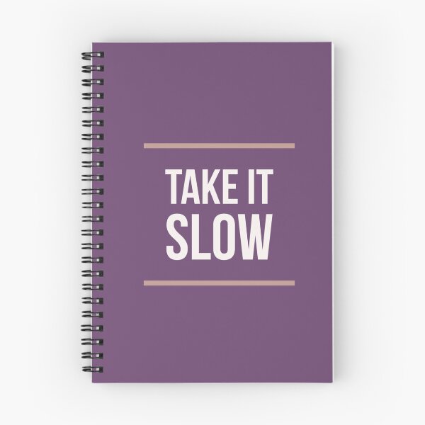 Item preview, Take It Slow - Cream Font on Purple Background designed and sold by PureGlee.