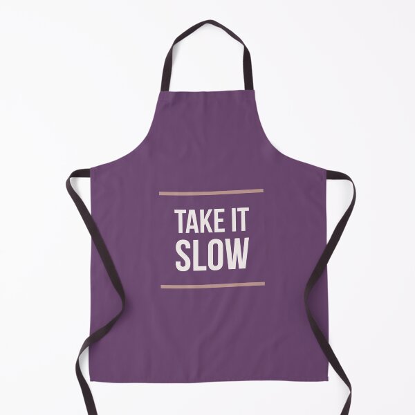 Item preview, Take It Slow - Cream Font on Purple Background designed and sold by PureGlee.