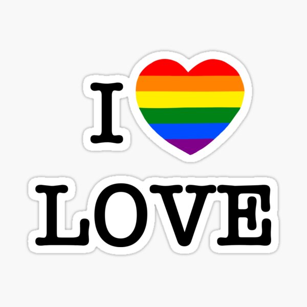 Item preview, I love Love rainbow designed and sold by FeelTheLine.